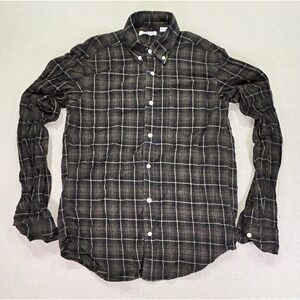 GUSTIN Women's SL Large Plaid Flannel Button Shirt Long Sleeve Top